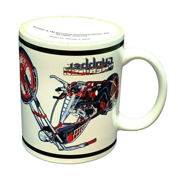Black Widow Bike Coffee Mug American Chopper Dishwasher Safe Porcelain 8oz Cup - Picture 9 of 10